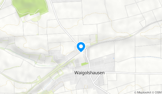 Kartenausschnitt Bahnhof Waigolshausen